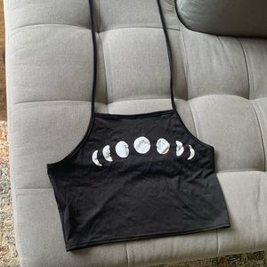 Moon phase halter top